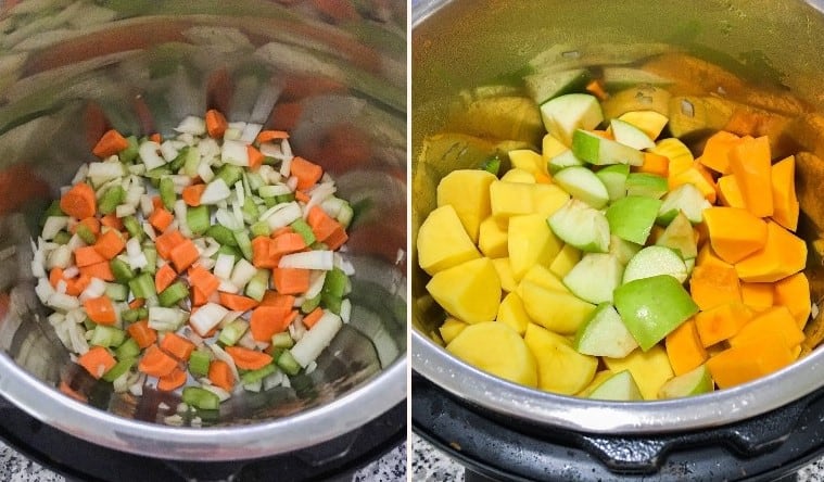 vegetables in instant pot