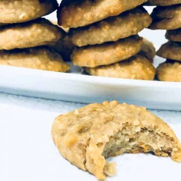 chickpea cookies with bite taken