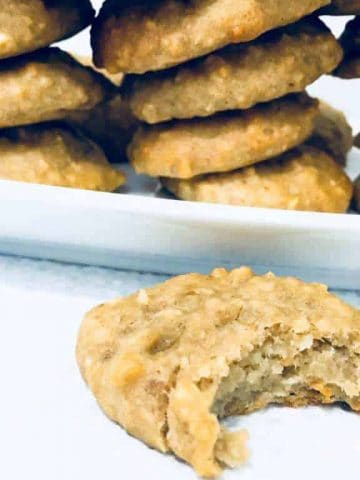 chickpea cookies with bite taken