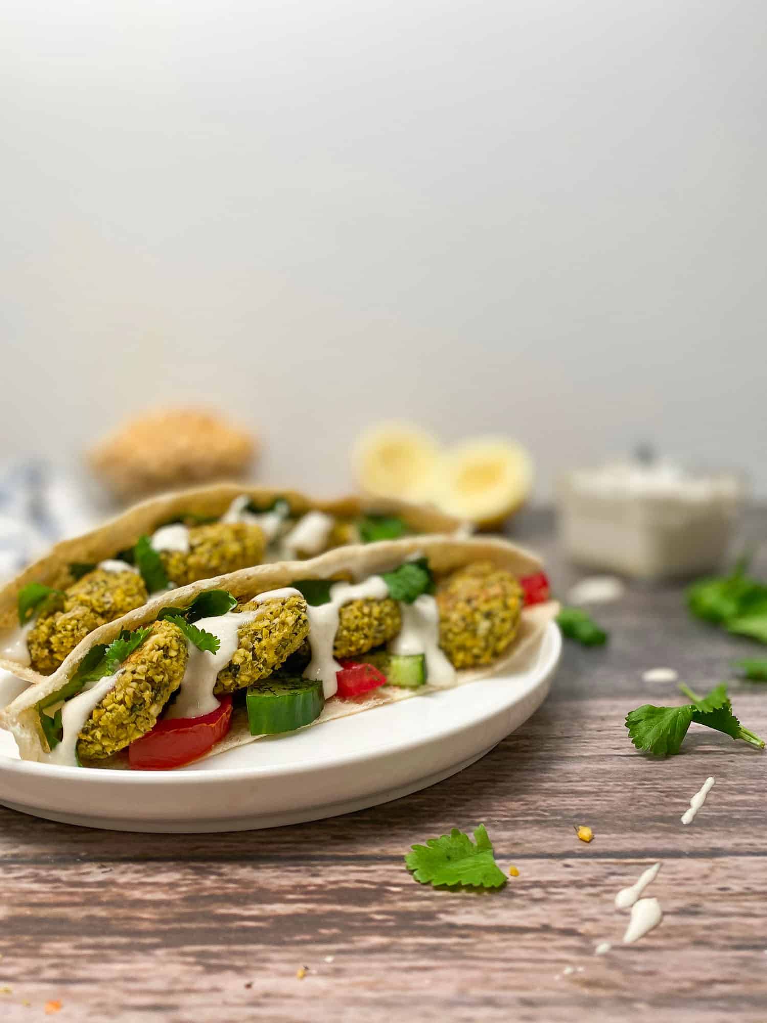 Easy Baked Falafel Wraps Gluten Free This Healthy Kitchen