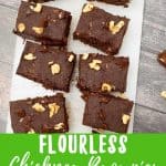 Healthy Chickpea Brownies Pin