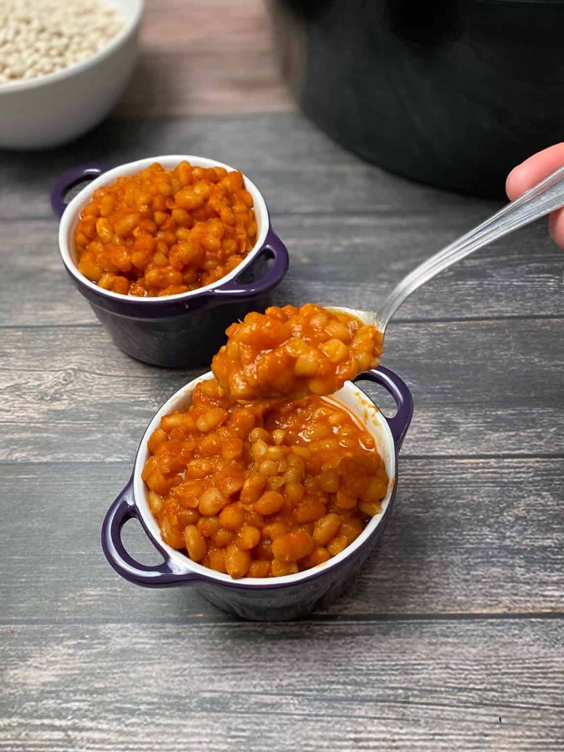Smoky Slow Cooker Baked Beans This Healthy Kitchen