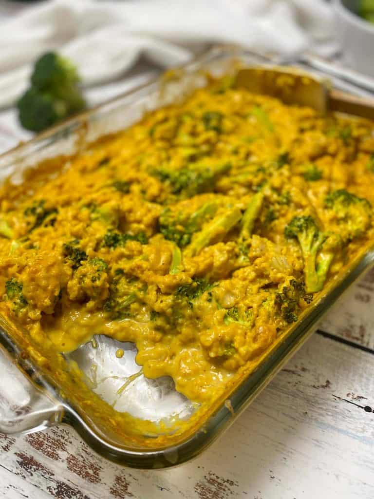 Cheesy Vegan Broccoli Rice Casserole This Healthy Kitchen
