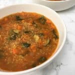 Instant Pot Vegetable Quinoa Soup in bowls
