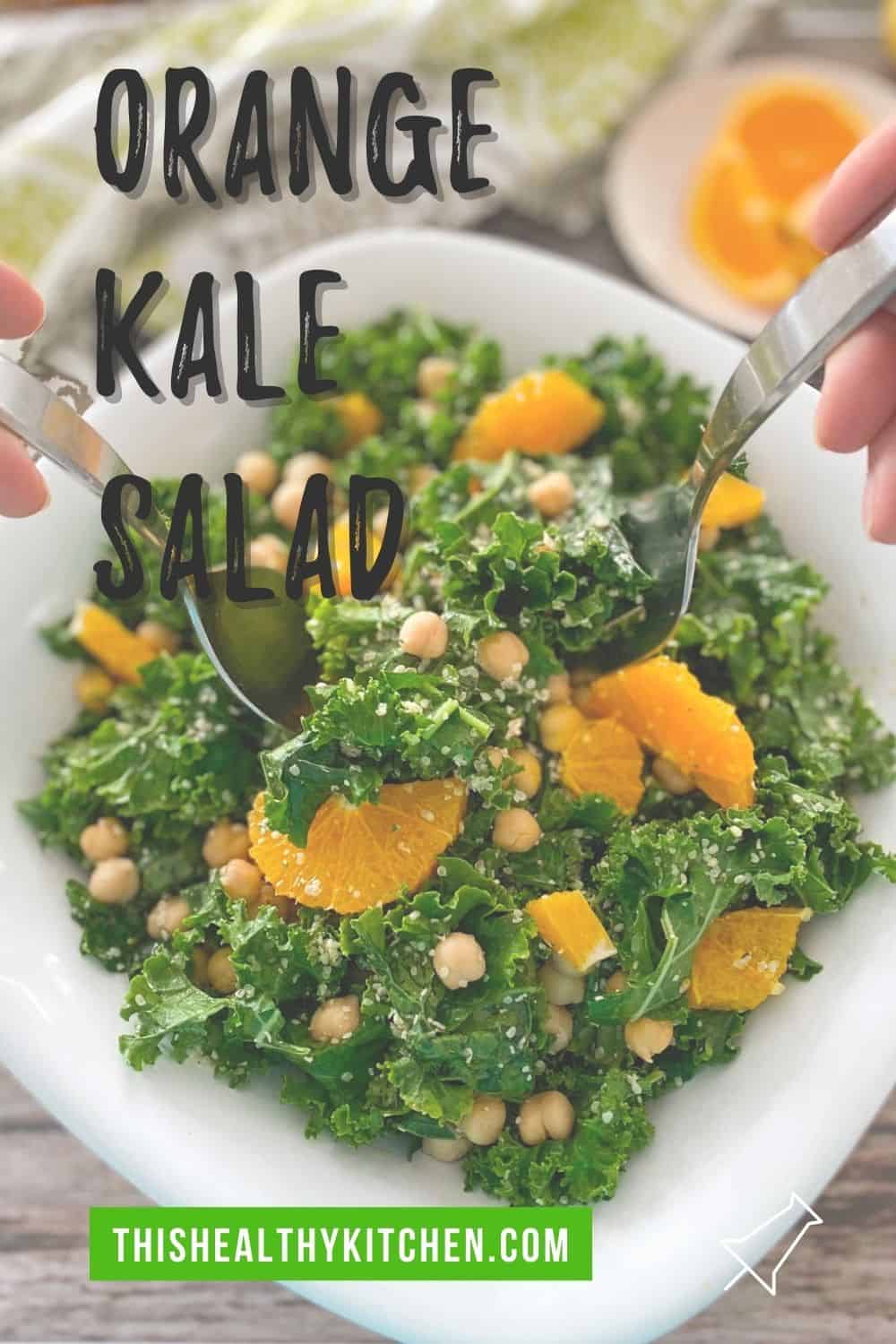 Orange Kale Salad w/ Citrus Vinaigrette This Healthy Kitchen