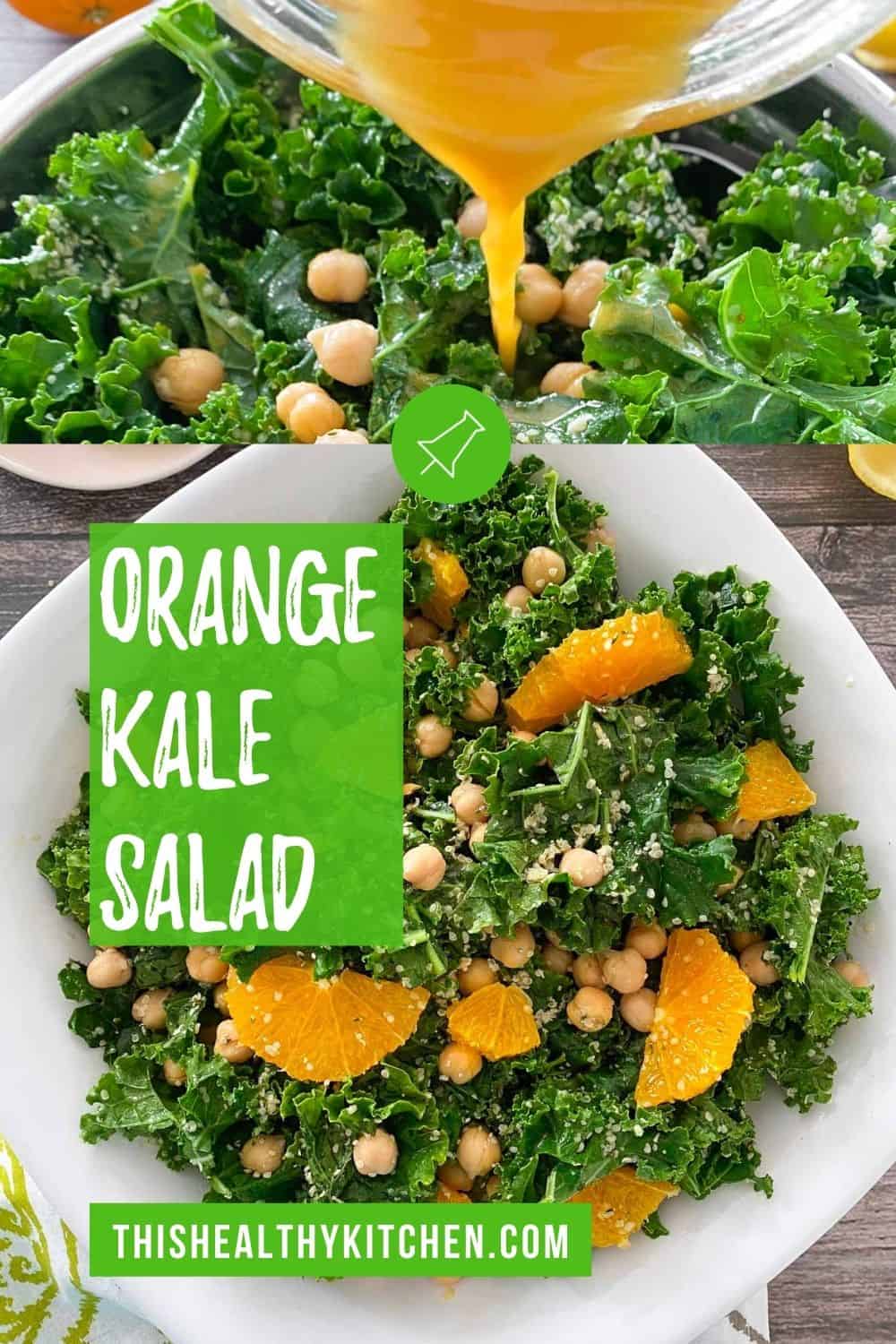 Orange Kale Salad w/ Citrus Vinaigrette This Healthy Kitchen