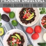Instant Pot Mexican casserole PIN with text overlay.