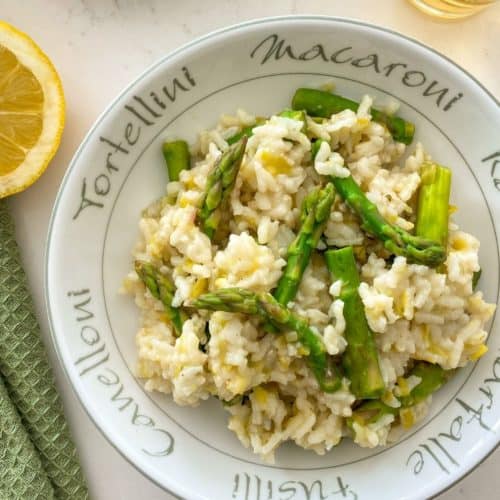 Asparagus Lemon Risotto [Instant Pot or Stove Top] This Healthy Kitchen