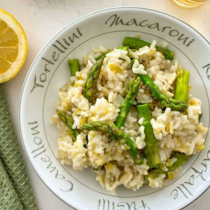 Asparagus Lemon Risotto [Instant Pot or Stove Top] This Healthy Kitchen