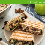 smashed chickpea salad wrap pin
