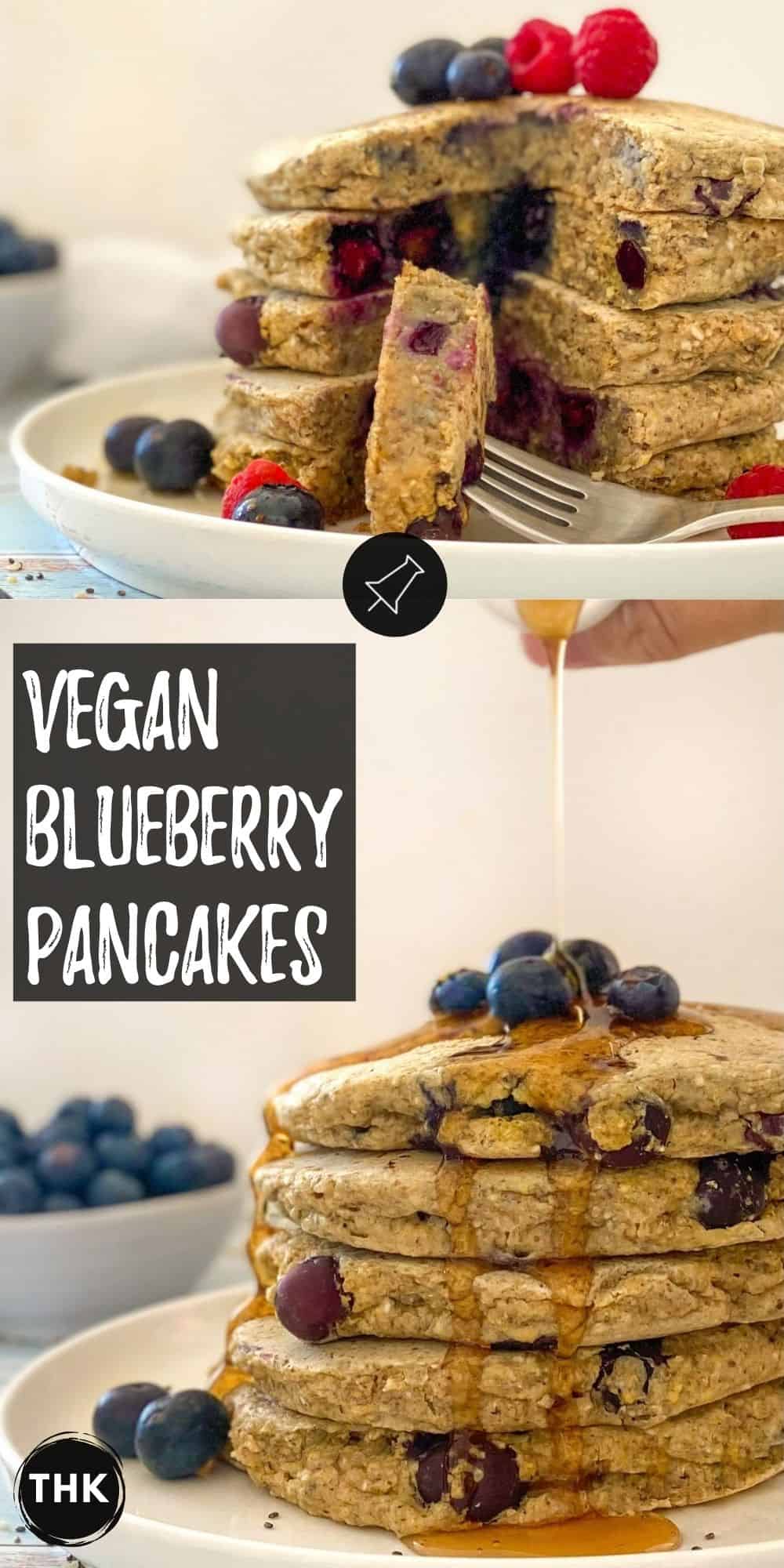 Healthy Vegan Blueberry Pancakes [GF] This Healthy Kitchen