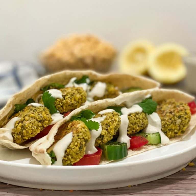 Easy Baked Falafel Wraps Gluten Free This Healthy Kitchen