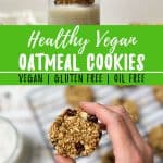 Healthy Vegan Oatmeal Cookies PIN