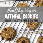 Healthy Vegan Oatmeal Cookies PIN