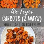Air Fryer Carrots PIN image