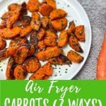 Air Fryer Carrots PIN image