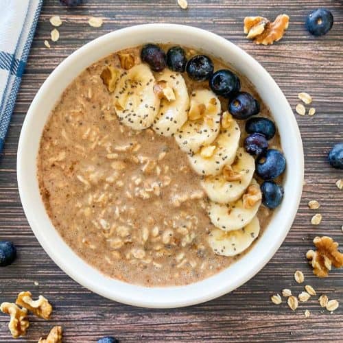 Banana Overnight Oats [Dairy Free] This Healthy Kitchen