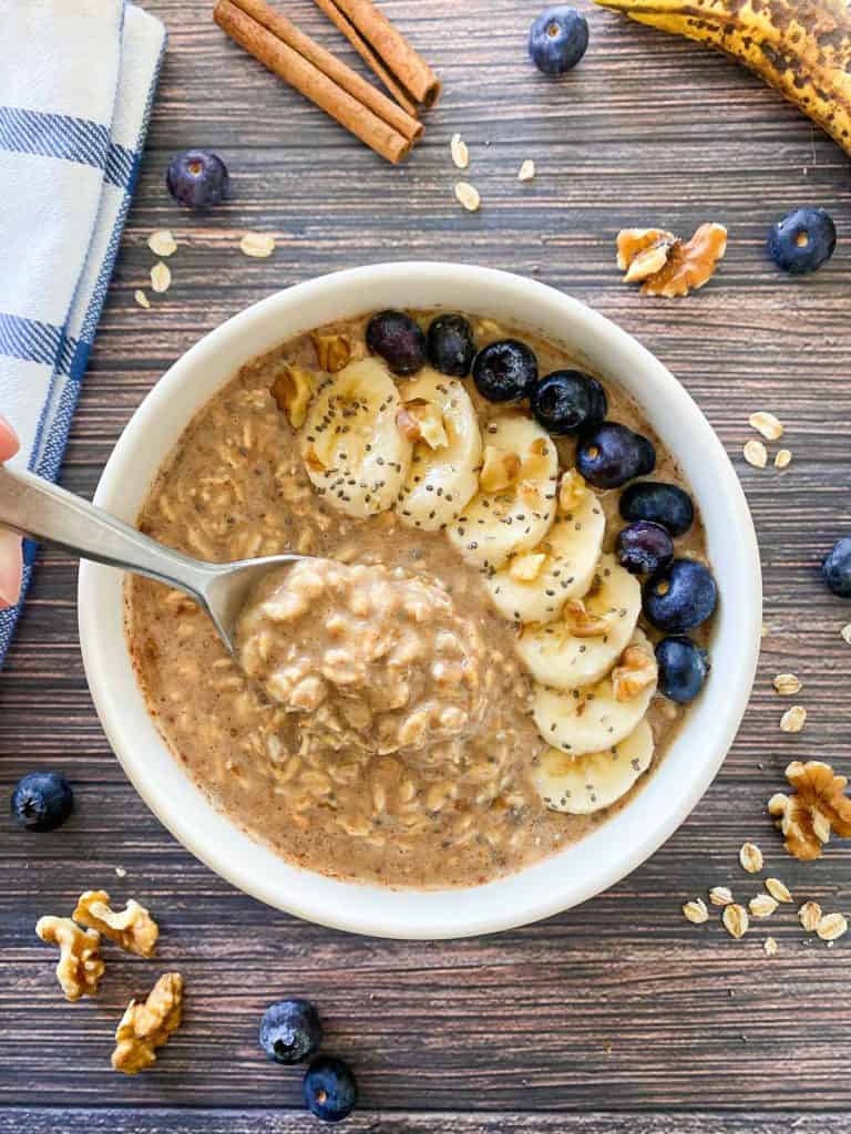 Banana Overnight Oats [Dairy Free] This Healthy Kitchen