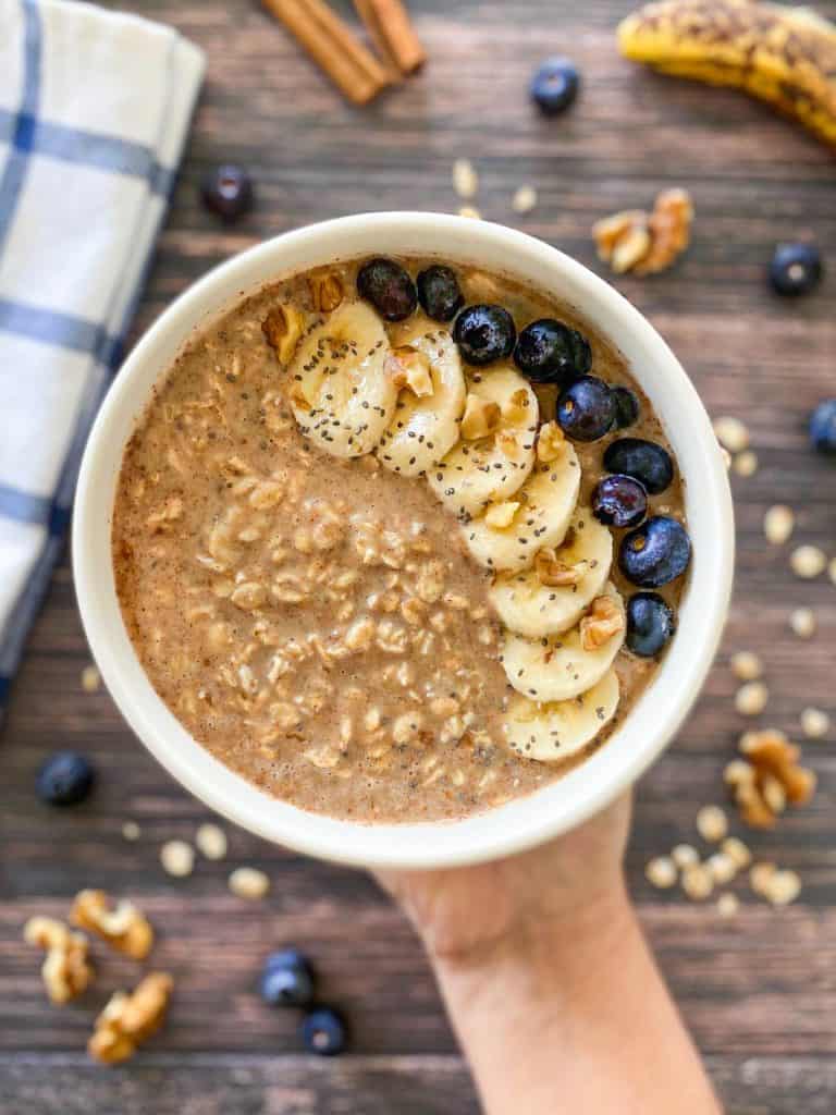 Banana Overnight Oats [Dairy Free] This Healthy Kitchen