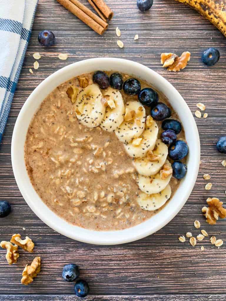 Banana Overnight Oats [Dairy Free] This Healthy Kitchen