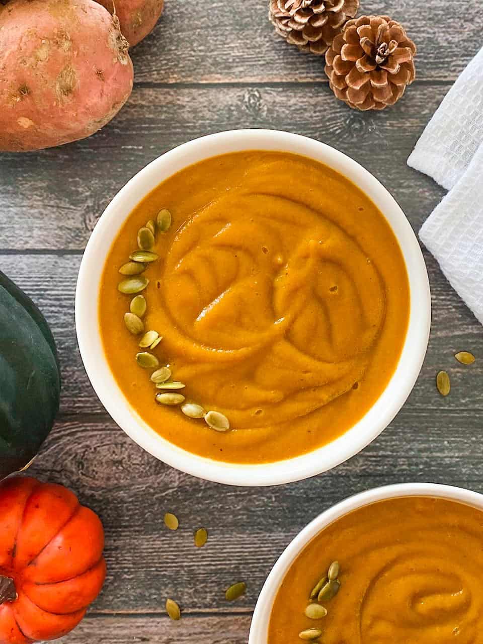 Pumpkin And Sweet Potato Soup This Healthy Kitchen