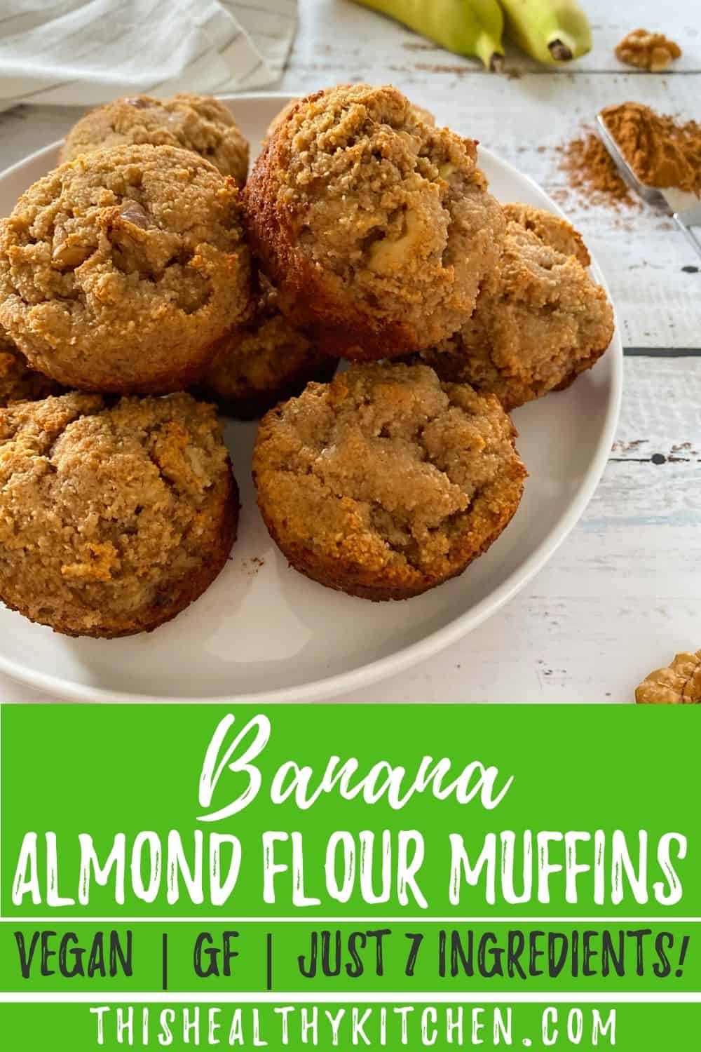 Banana Almond Flour Muffins [Super Moist!] This Healthy Kitchen