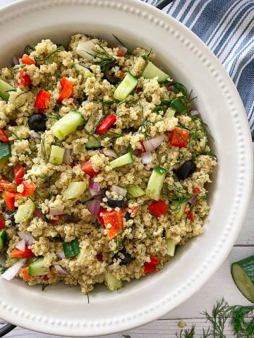 Quinoa Pasta Salad [Healthy + Low Cal] This Healthy Kitchen