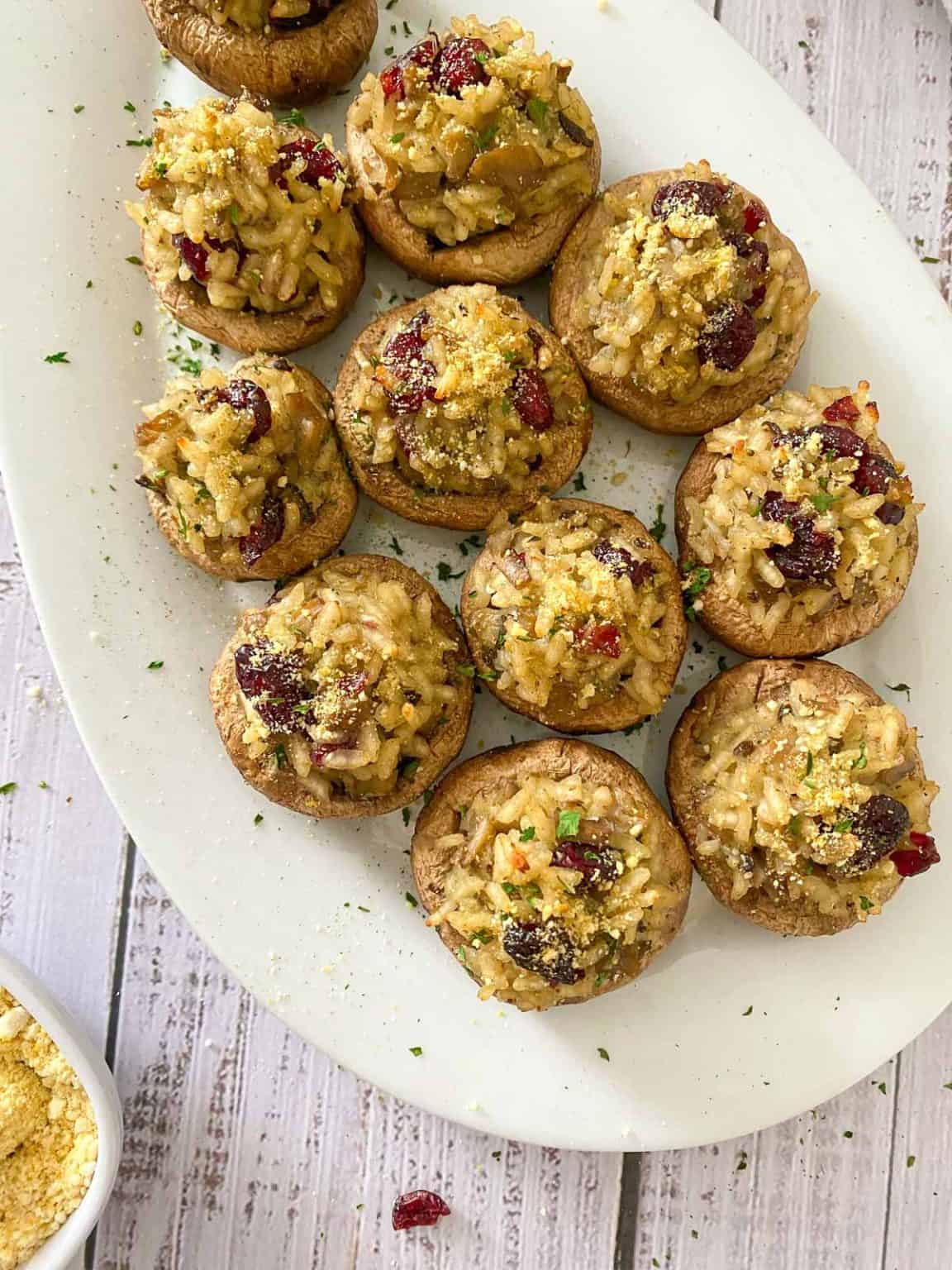 stuffed mushrooms vegan
