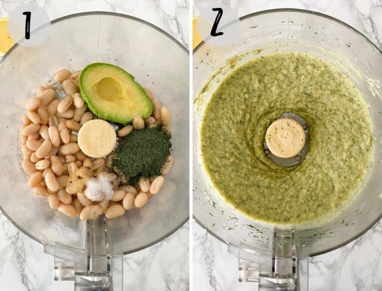 Dill Pickle White Bean Hummus [Oil Free] This Healthy Kitchen