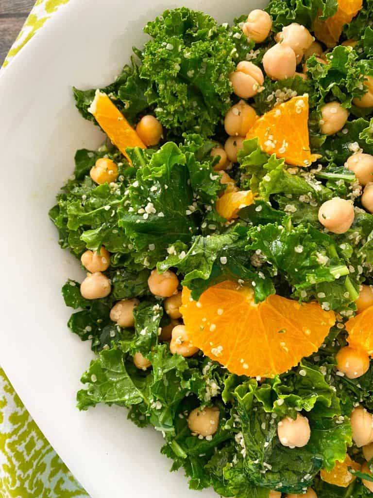Orange Kale Salad w/ Citrus Vinaigrette This Healthy Kitchen