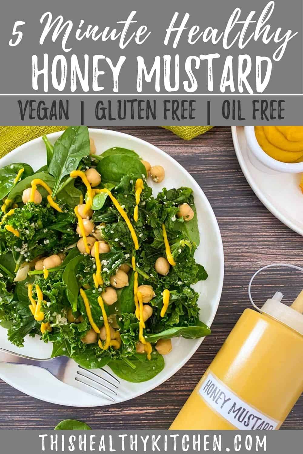 Vegan Honey Mustard [Healthy + Oil Free] This Healthy Kitchen