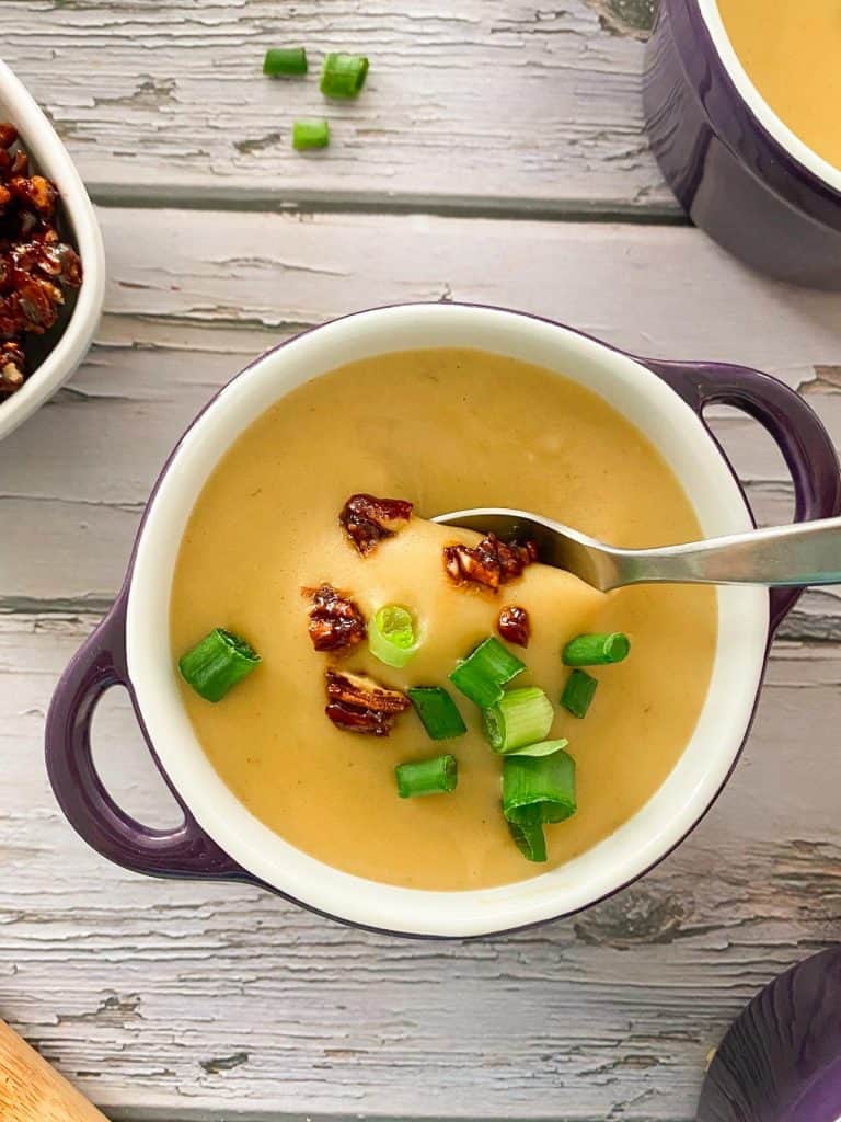Instant Pot Vegan Potato Leek Soup This Healthy Kitchen