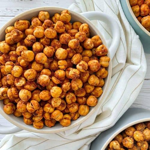 Oil Free Air Fryer Chickpeas [Five Flavours] This Healthy Kitchen