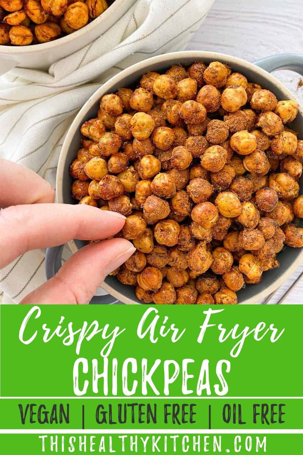 Oil Free Air Fryer Chickpeas [Five Flavours] This Healthy Kitchen
