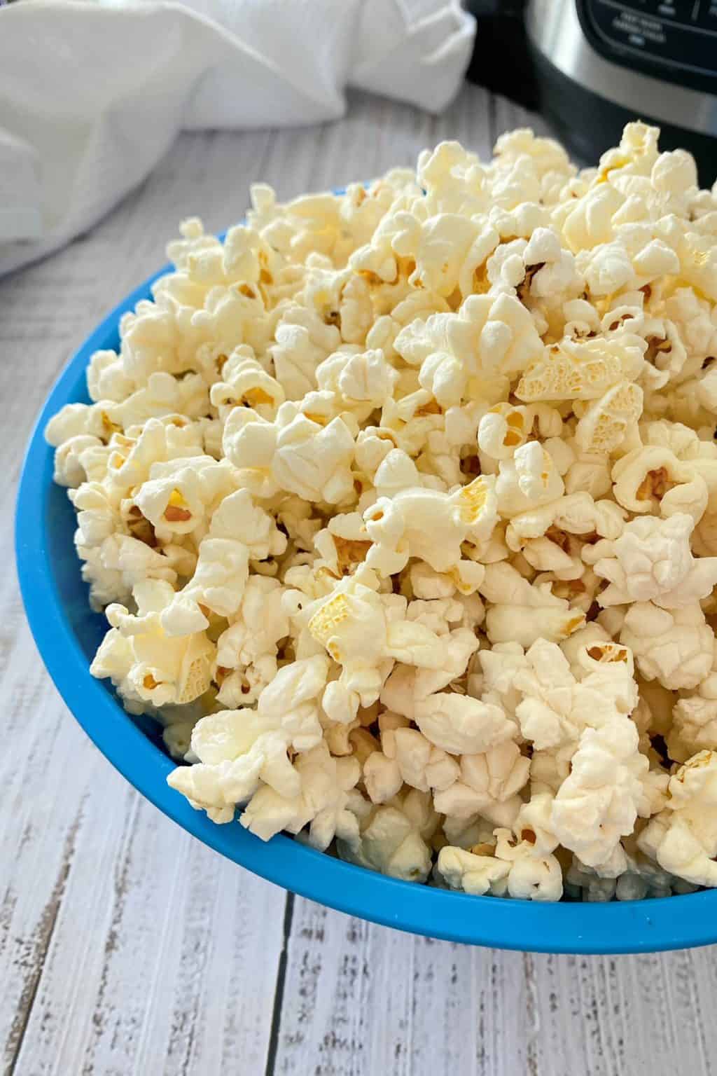 Healthy Air Fryer Popcorn [Oil Free] This Healthy Kitchen