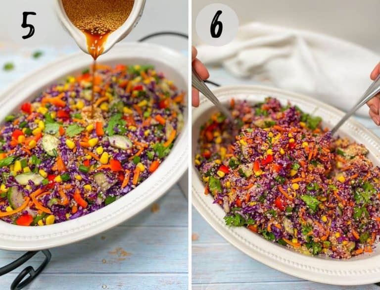 Cabbage Quinoa Salad w/ Oil Free Dressing This Healthy Kitchen