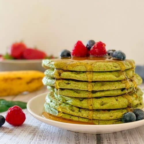 Blender Spinach Banana Pancakes This Healthy Kitchen