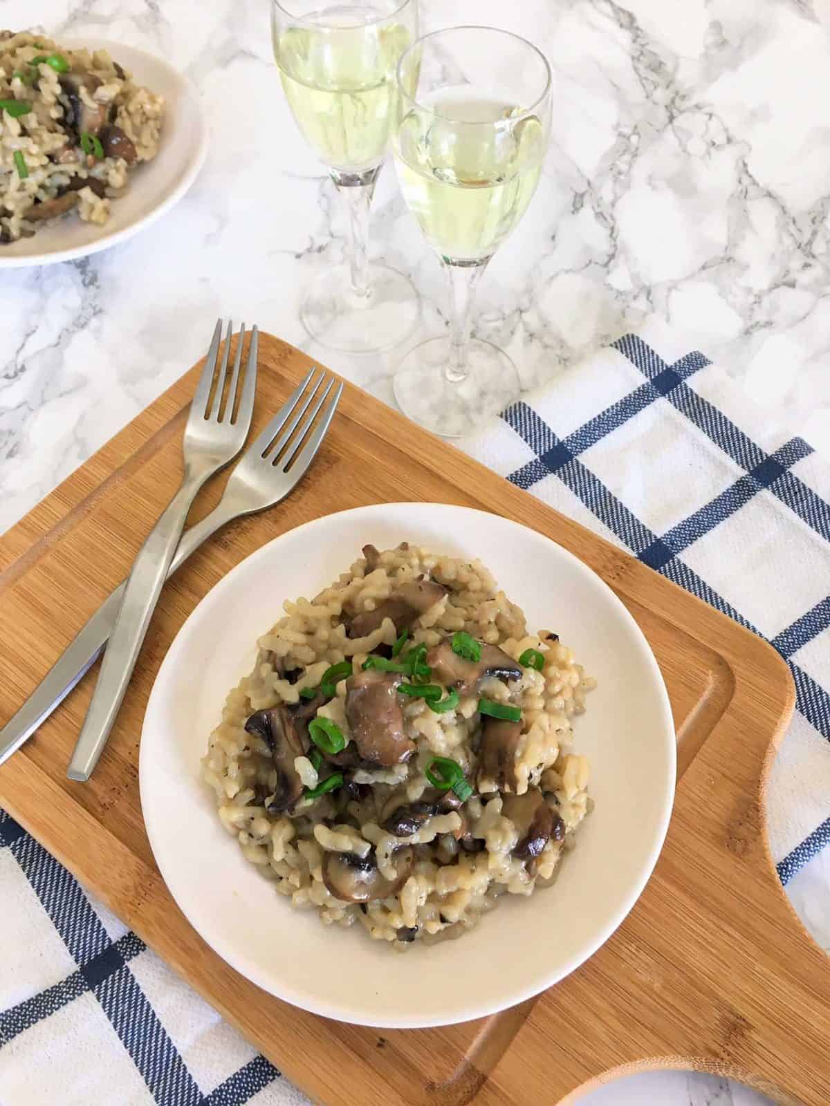 Instant Pot Mushroom Risotto [It's SO Easy!] This Healthy Kitchen