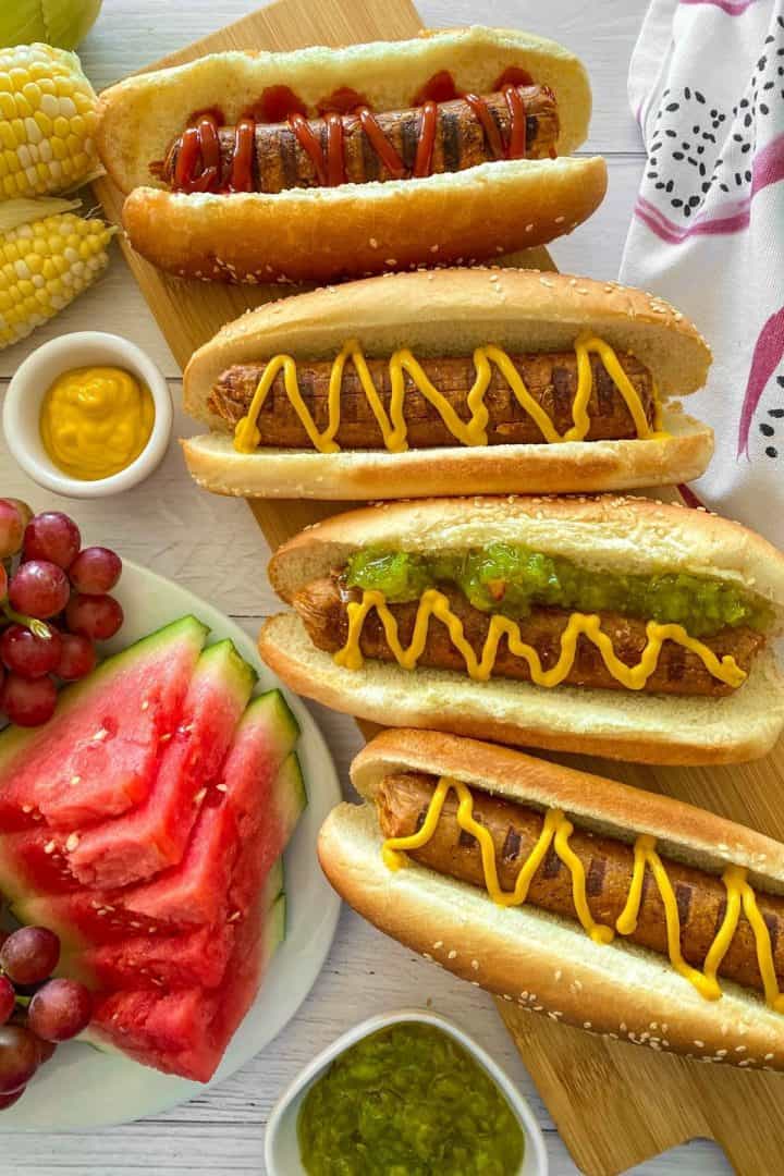 Vegan Hot Dogs [Seitan Dogs] This Healthy Kitchen