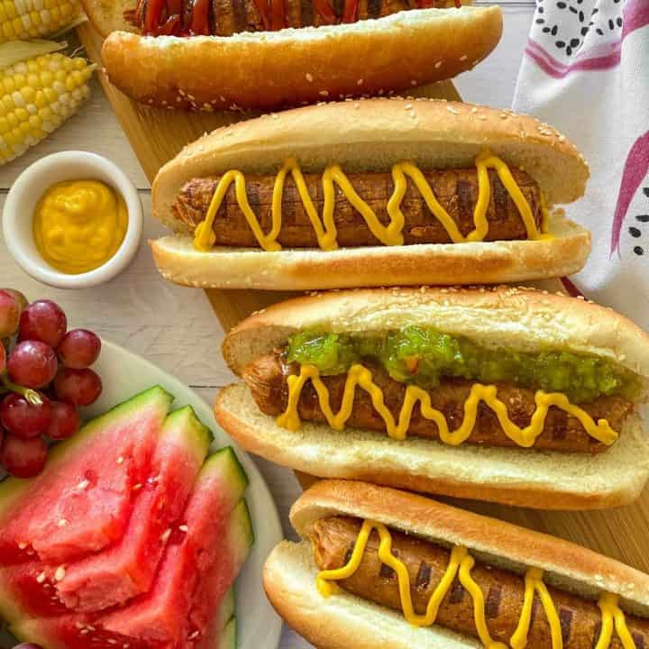 Vegan Hot Dogs [Seitan Dogs] This Healthy Kitchen