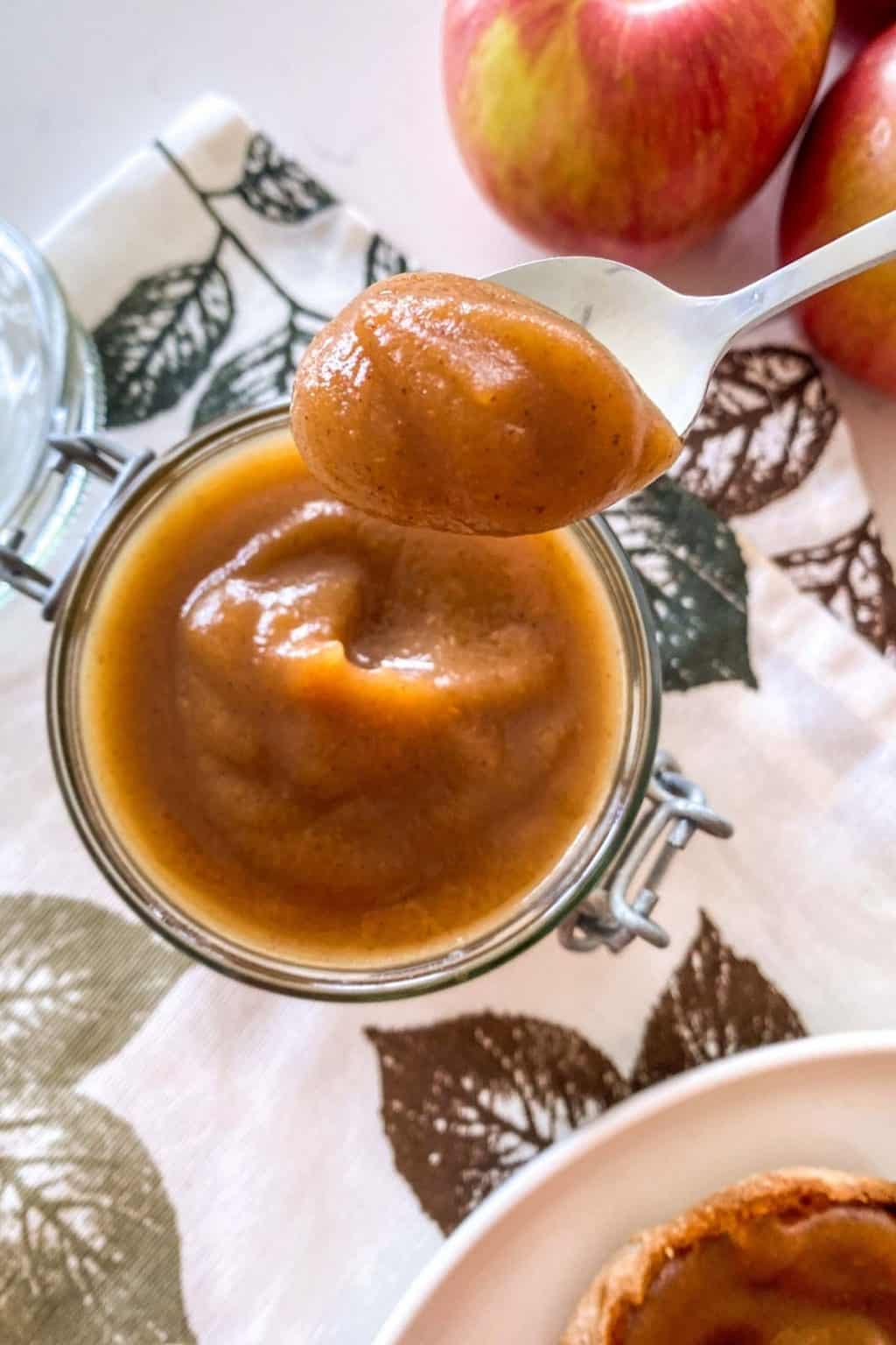 Instant Pot Apple Butter [No Peeling] This Healthy Kitchen