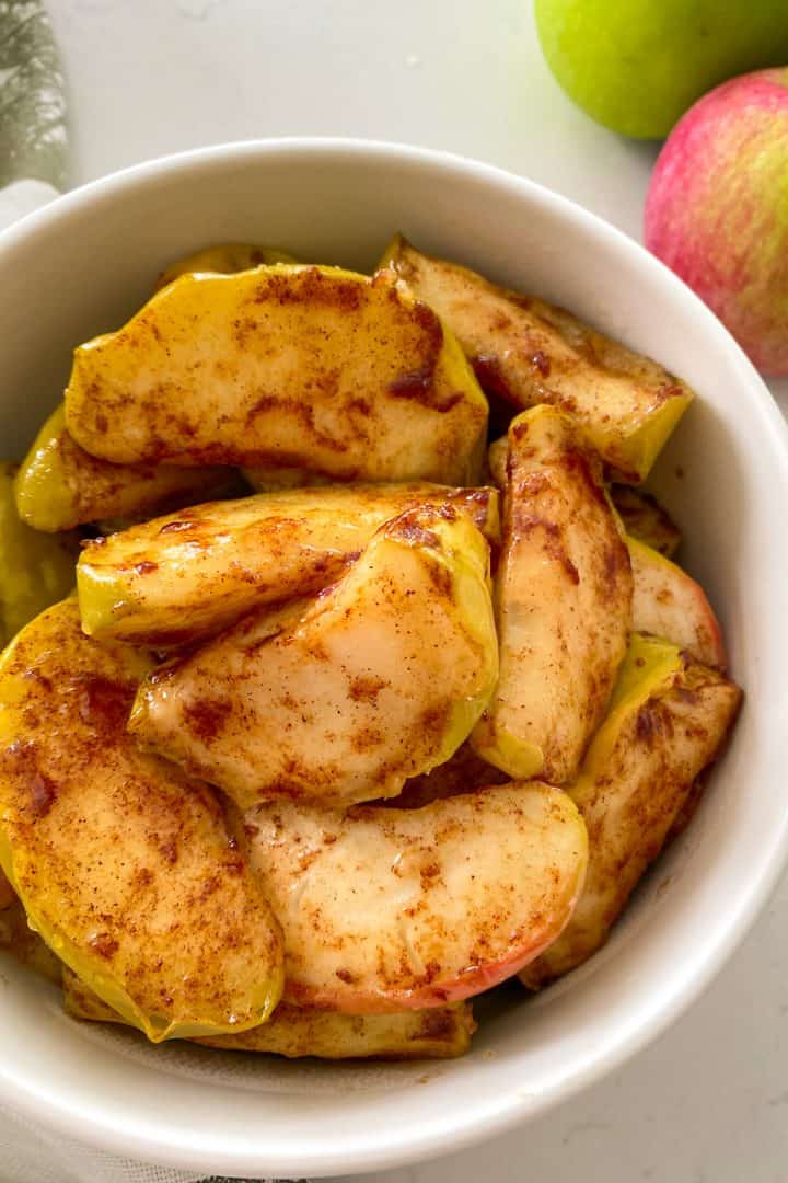 Air Fryer Baked Apples [Tastes like apple pie!] This Healthy Kitchen