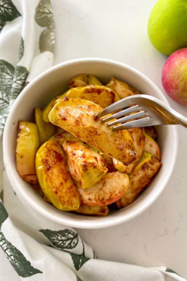 Air Fryer Baked Apples [Tastes like apple pie!] This Healthy Kitchen