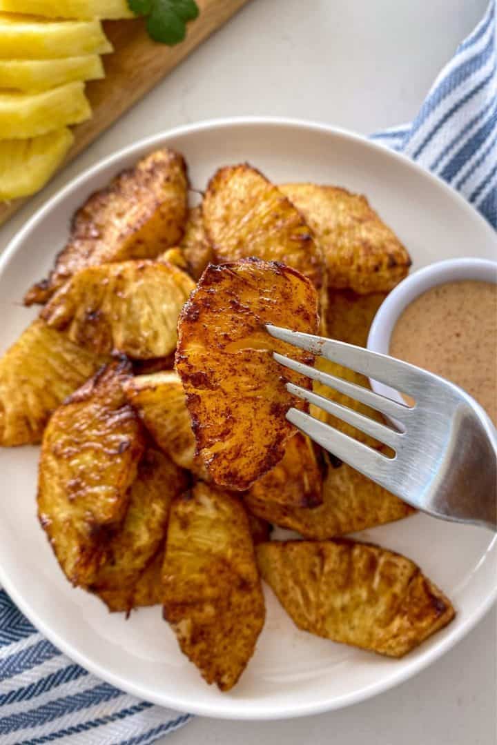 Air Fryer Pineapple (Tastes Like Grilled) This Healthy Kitchen