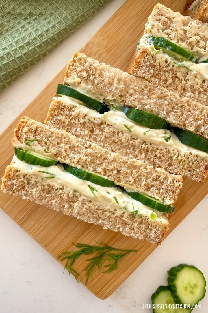 Vegan Cucumber Sandwiches with Dill This Healthy Kitchen