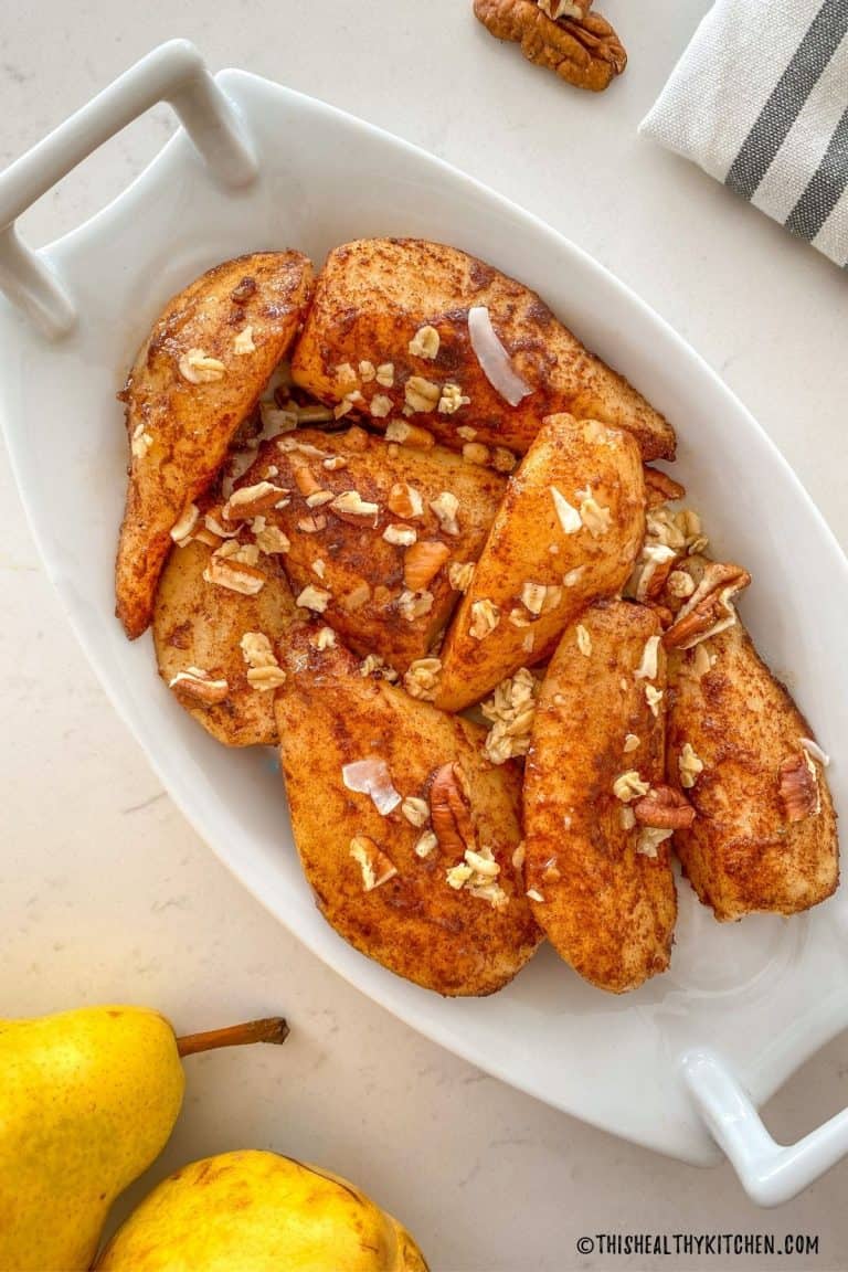 The Best Air Fryer Pears [With oven instructions too!] This Healthy Kitchen