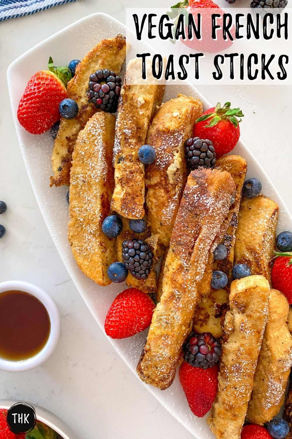 Vegan French Toast Sticks [Oil Free] This Healthy Kitchen