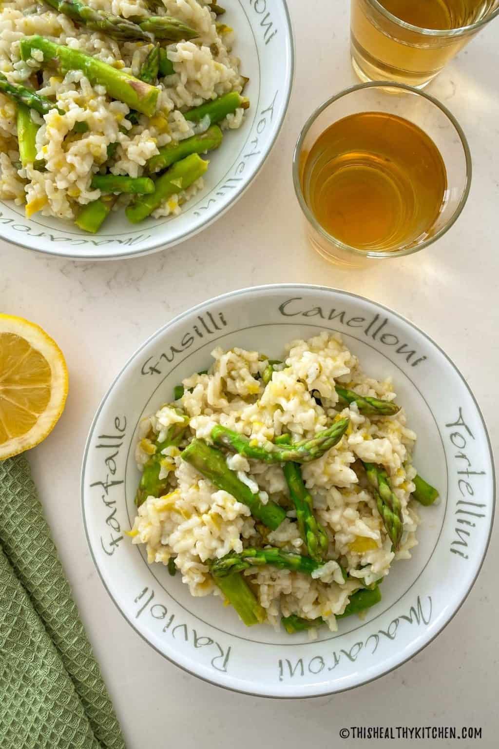 Asparagus Lemon Risotto [Instant Pot or Stove Top] This Healthy Kitchen
