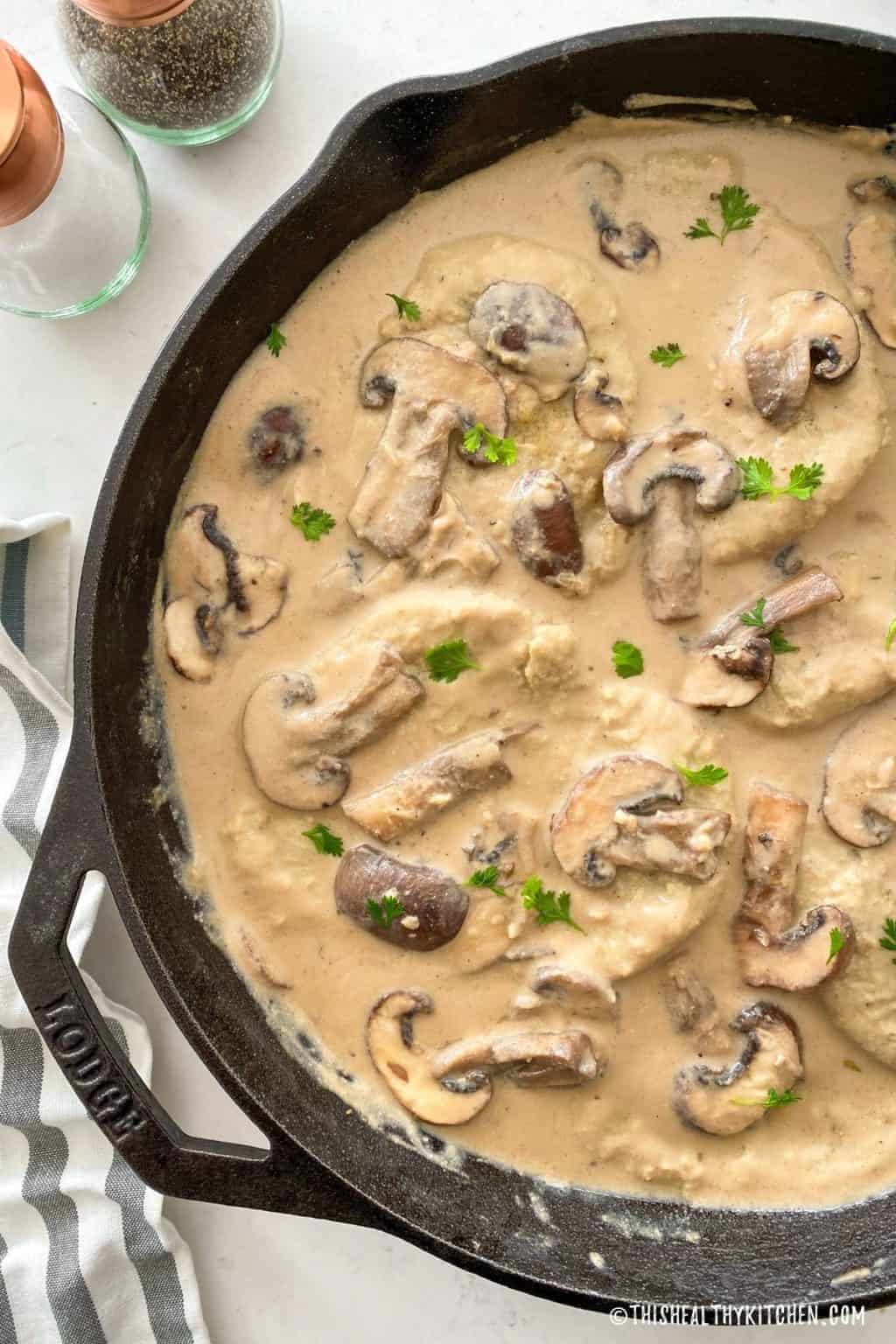Seitan Chicken Marsala [Vegan Chicken] This Healthy Kitchen