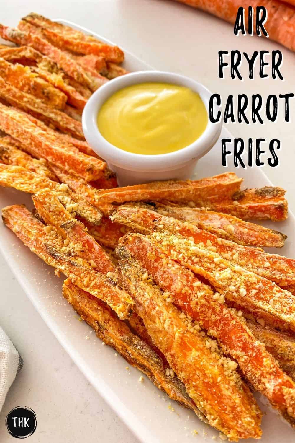 Air Fryer Carrot Fries [No Oil] This Healthy Kitchen